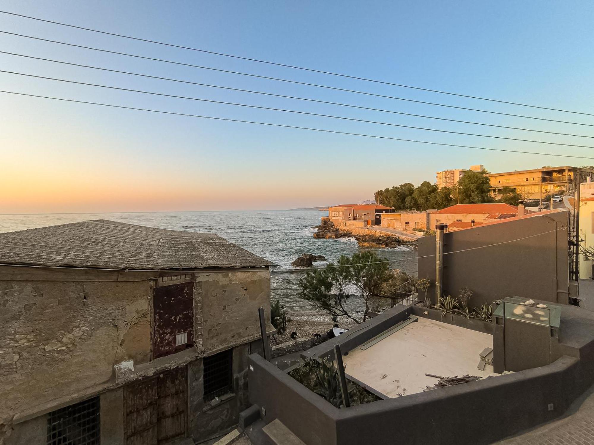 Charming Old Tannery House With Spacious Veranda And Stunning Sea View! Chania  Buitenkant foto