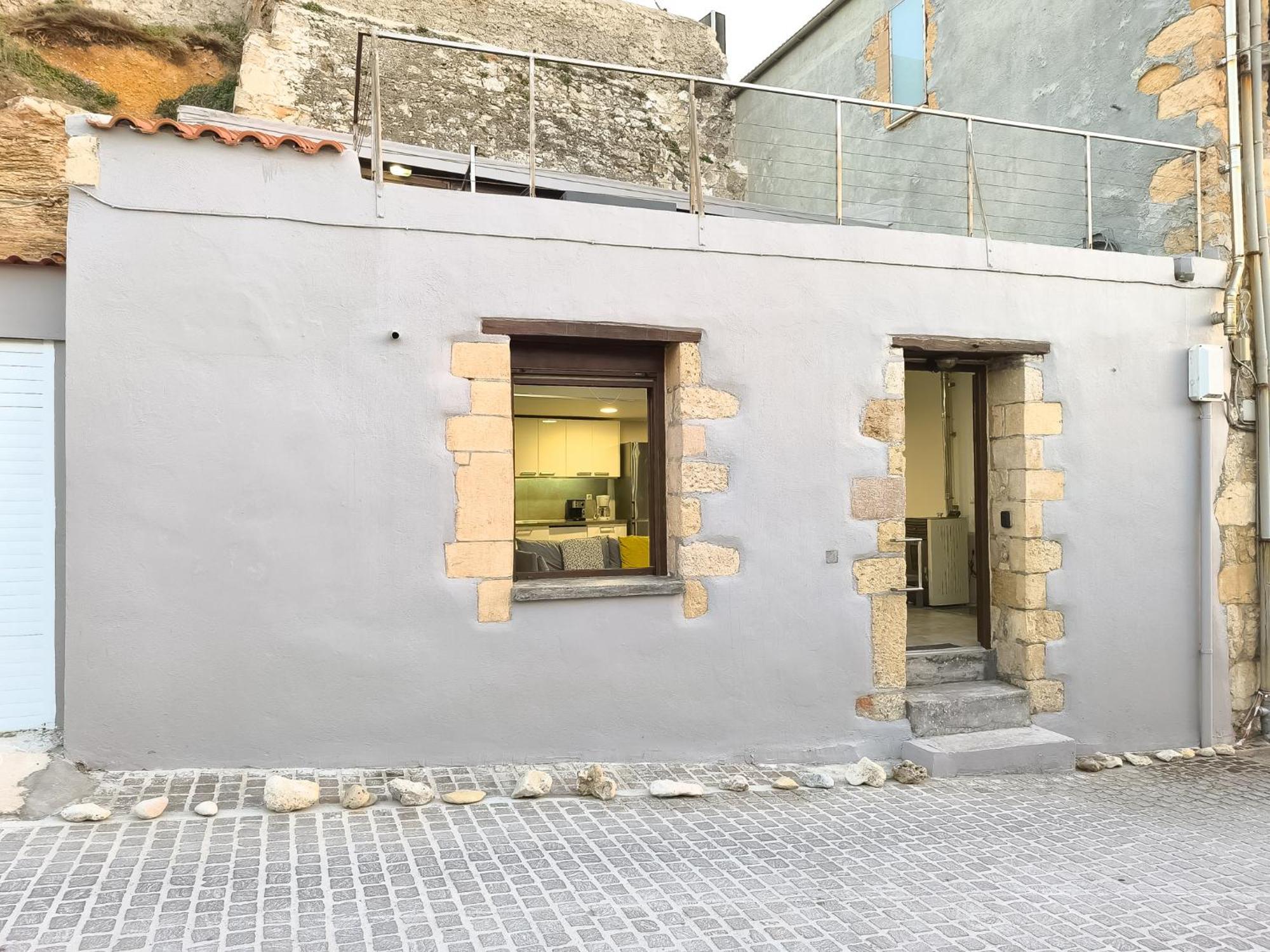 Charming Old Tannery House With Spacious Veranda And Stunning Sea View! Chania  Buitenkant foto