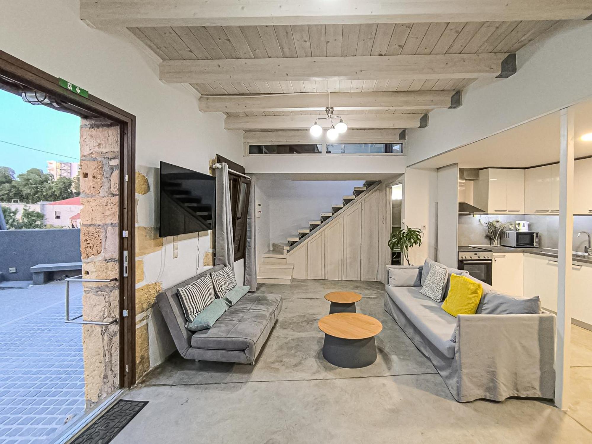 Charming Old Tannery House With Spacious Veranda And Stunning Sea View! Chania  Buitenkant foto