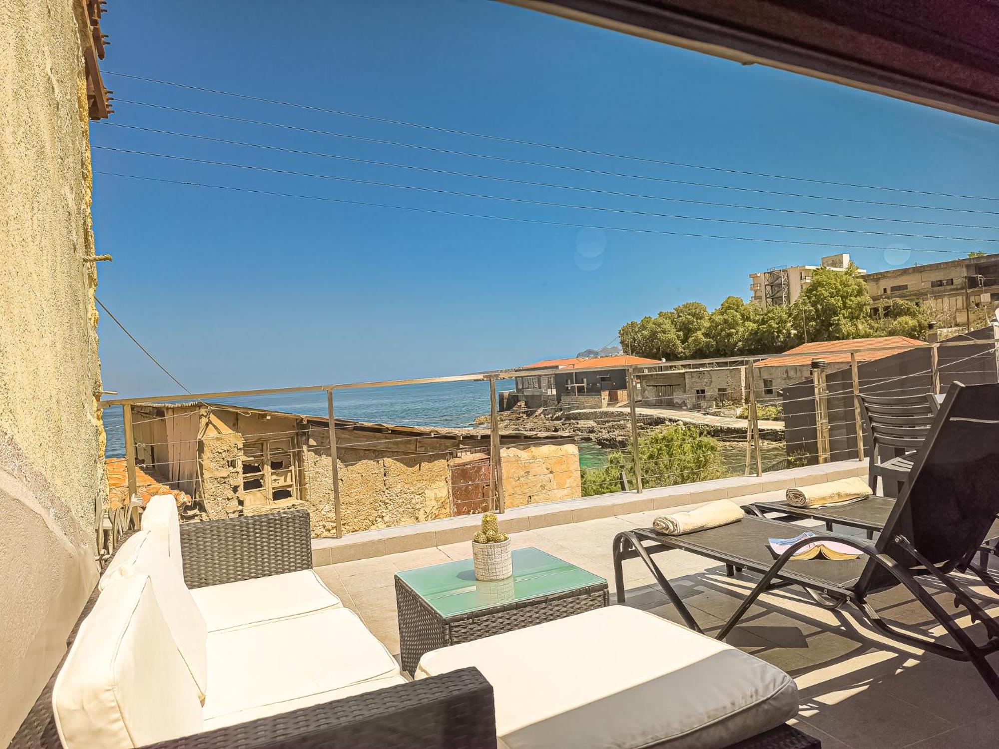 Charming Old Tannery House With Spacious Veranda And Stunning Sea View! Chania  Buitenkant foto