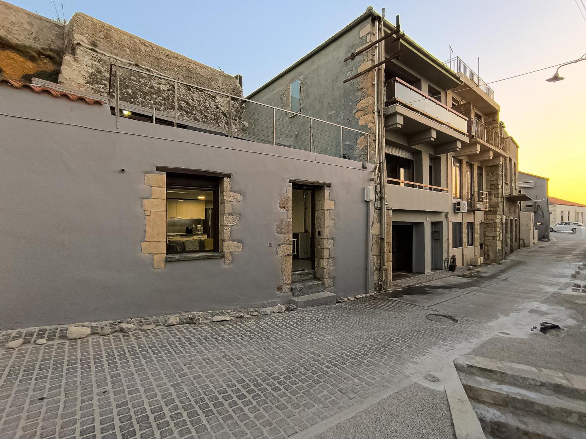 Charming Old Tannery House With Spacious Veranda And Stunning Sea View! Chania  Buitenkant foto