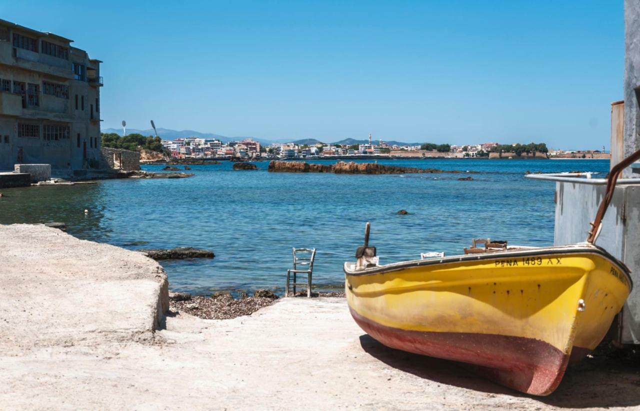 Charming Old Tannery House With Spacious Veranda And Stunning Sea View! Chania  Buitenkant foto